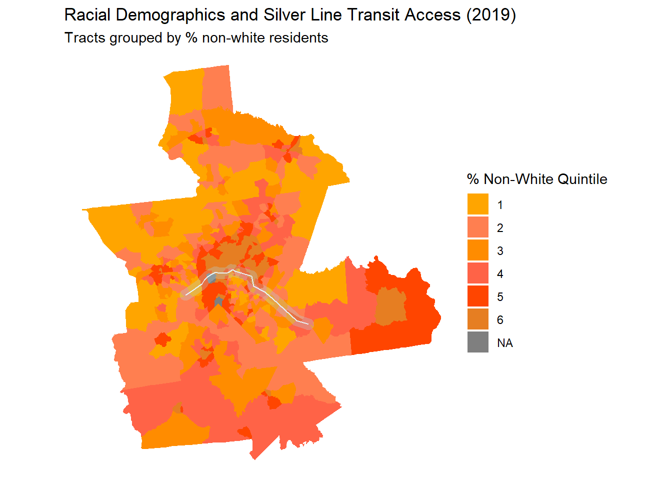 Public transit line map 2
